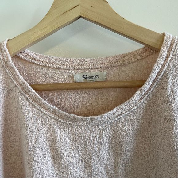 Madewell Textured Flutter Sleeve Top - Picture 6 of 8